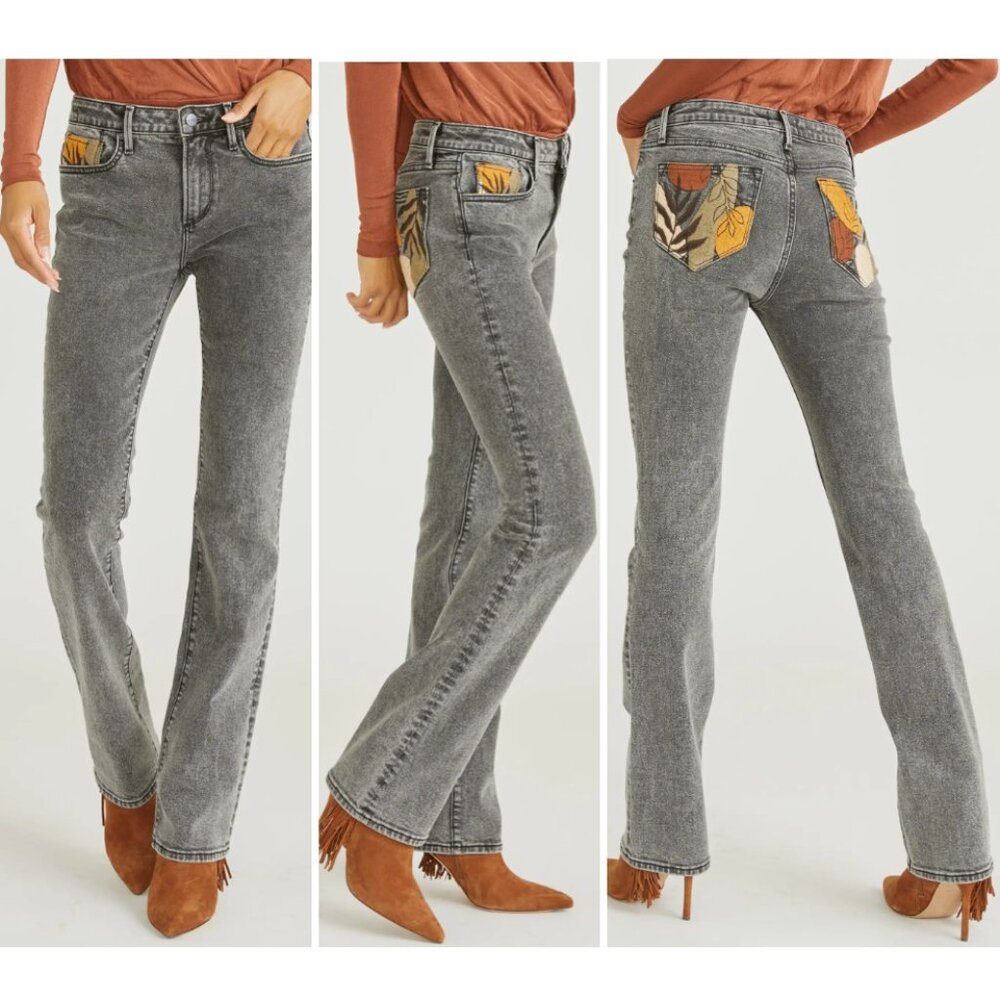Driftwood Kelly Bootcut Jeans in washed black